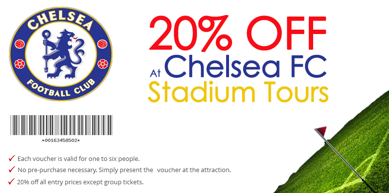 Chelsea Football Club Tour 20% off